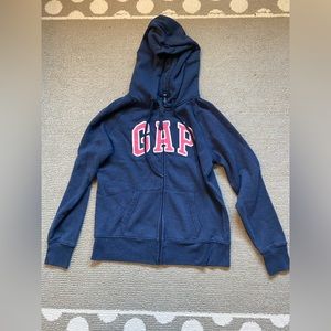 GAP logo zip up hoodie
